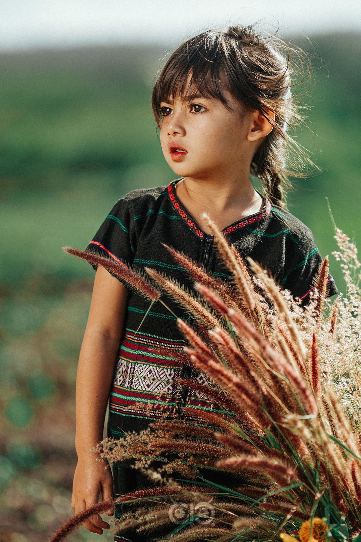 ảnh về cô bé người Ba Na ở xã Glar, huyện Đak Đoa, Gia Lai - đôi mắt pleiku gia lai