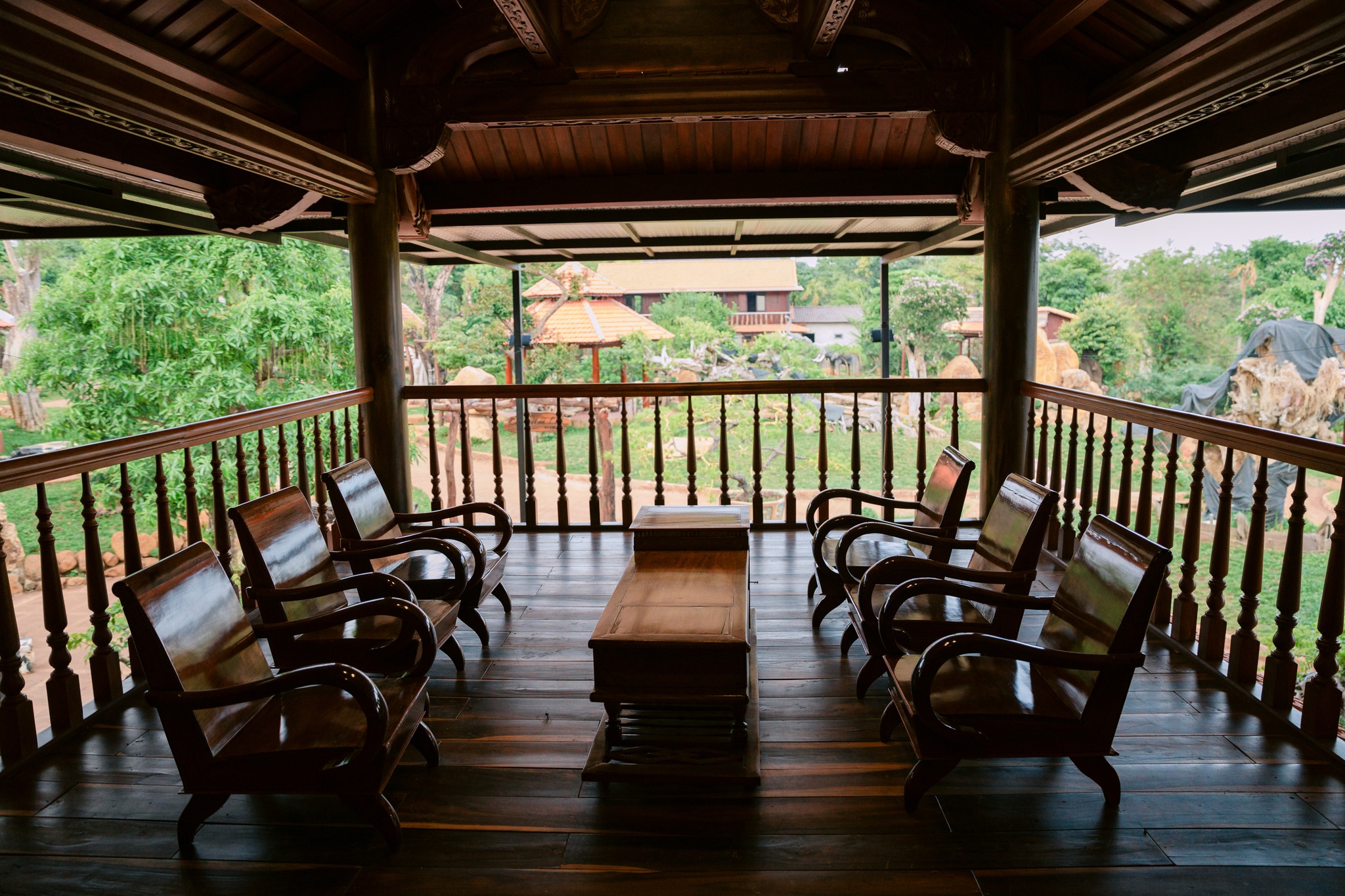 không gian cà phê núi lửa